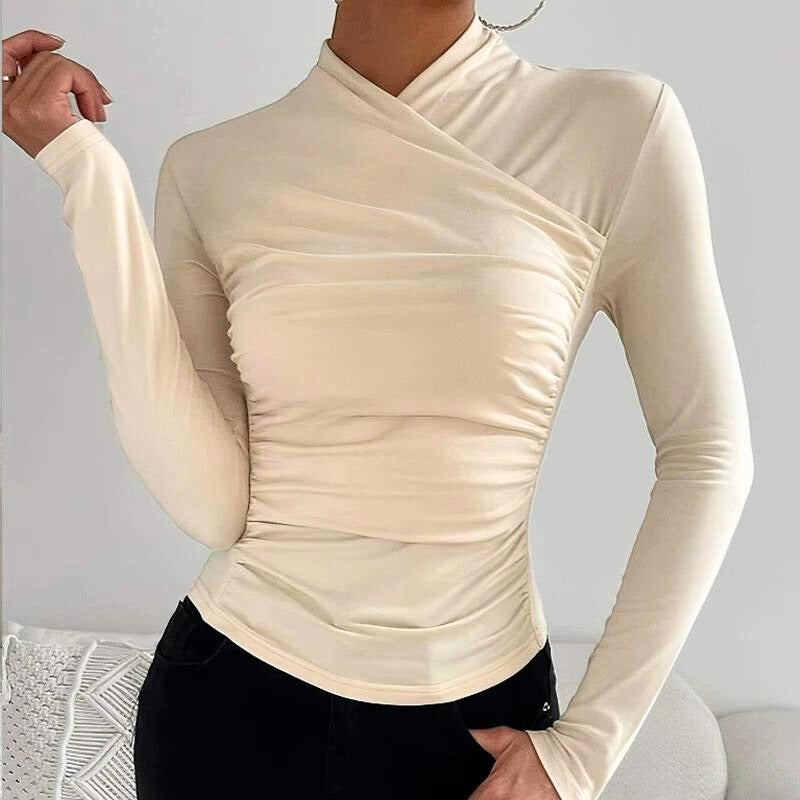 Jane - Classic Cross-Neck Top