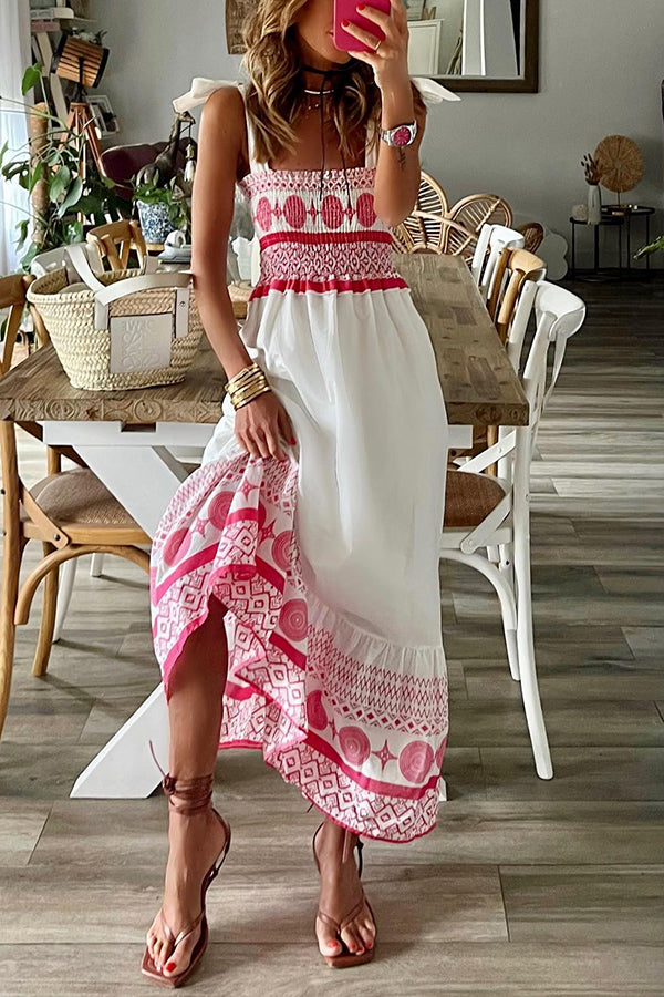 Skylar - Ethnic Print Maxi Dress