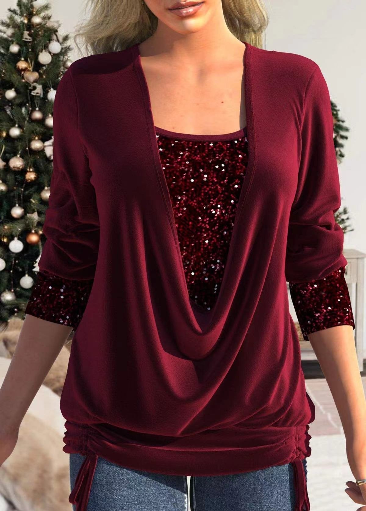 Sienna - Glitter Sequin Blouse