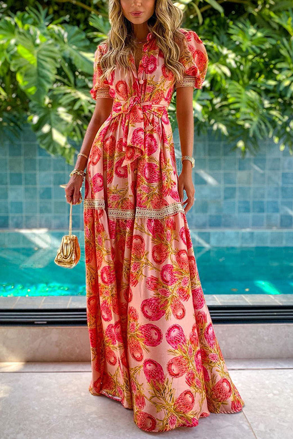 Audrey - Floral Party Maxi Dress